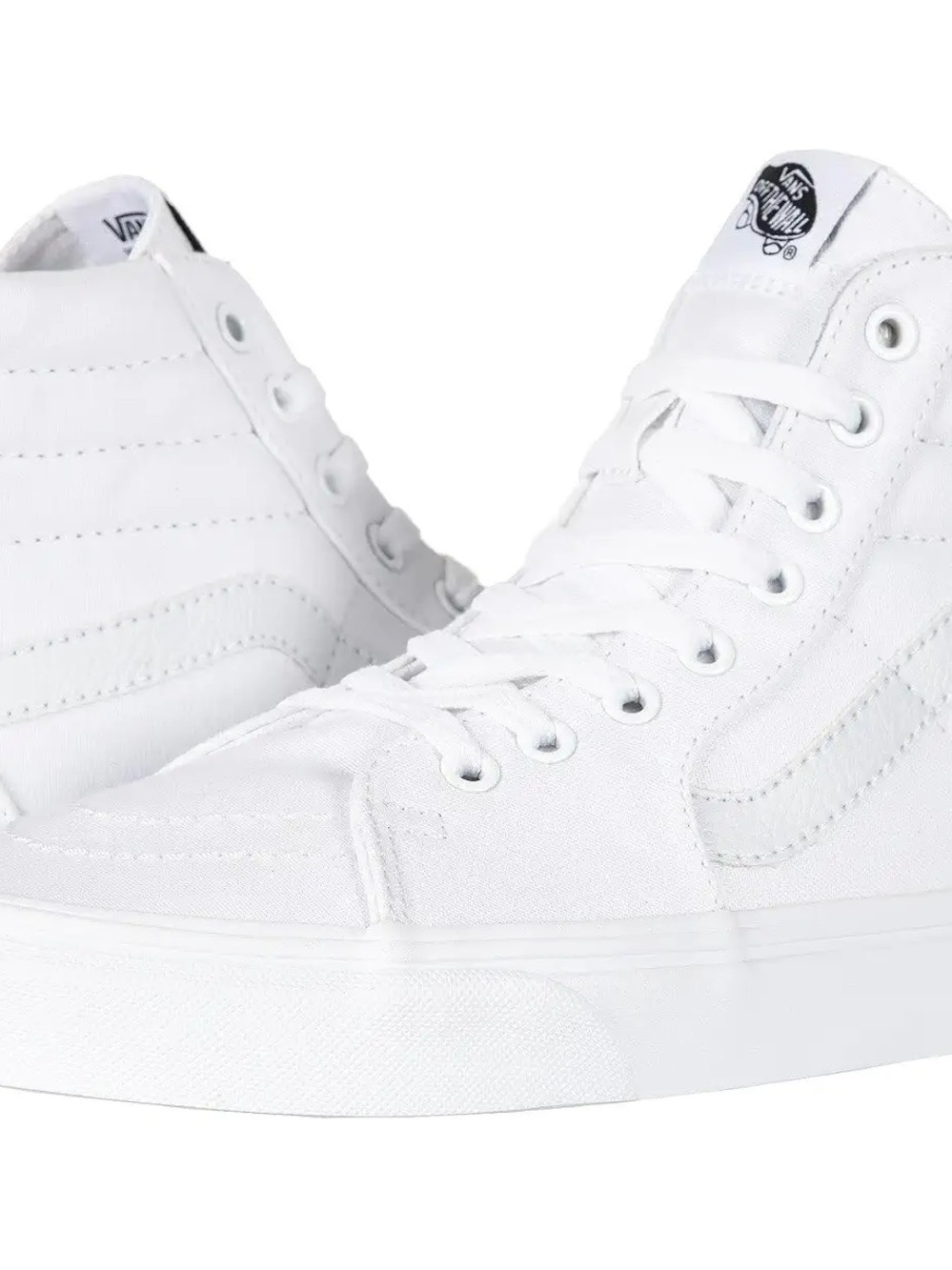 Vans Women's High-Top Canvas Sneakers in White